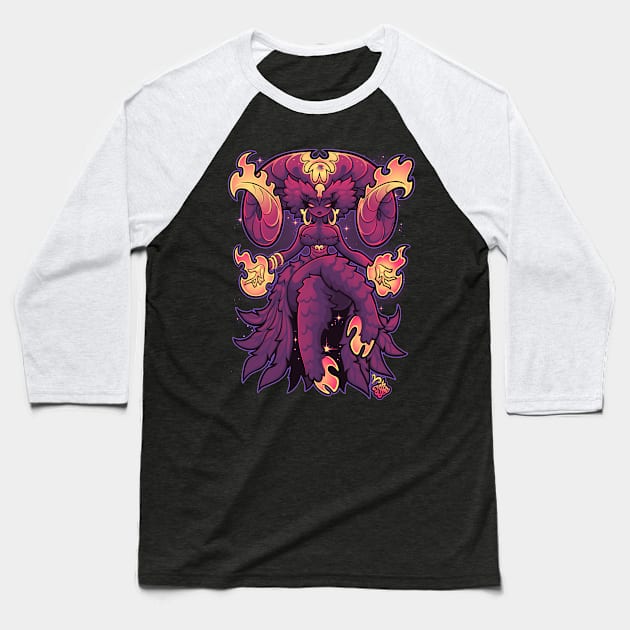 ZODIAC ARIES Baseball T-Shirt by JEHSEE